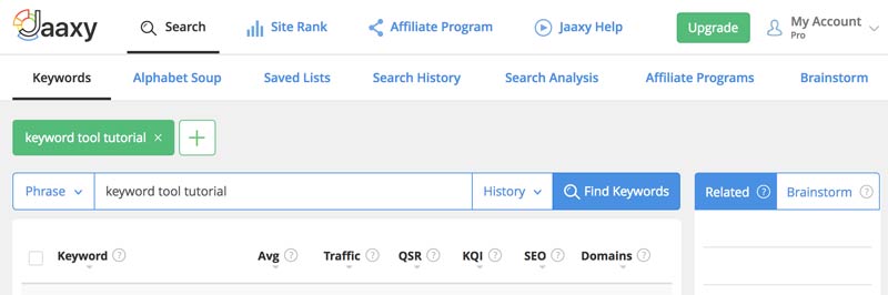 Wealthy Affiliate Keyword Tool Jaaxy Review