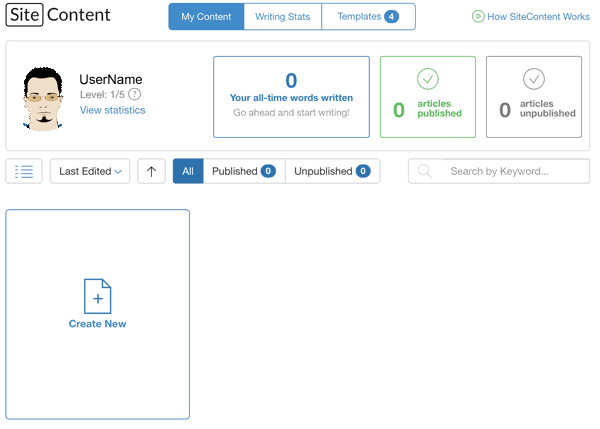 Article Writer Tool System Dashboard