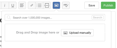 Content Writing Tool Image Search and Upload Images